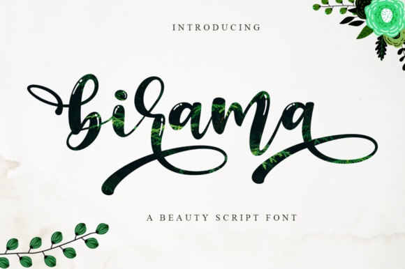 Birama Calligraphy Script Font