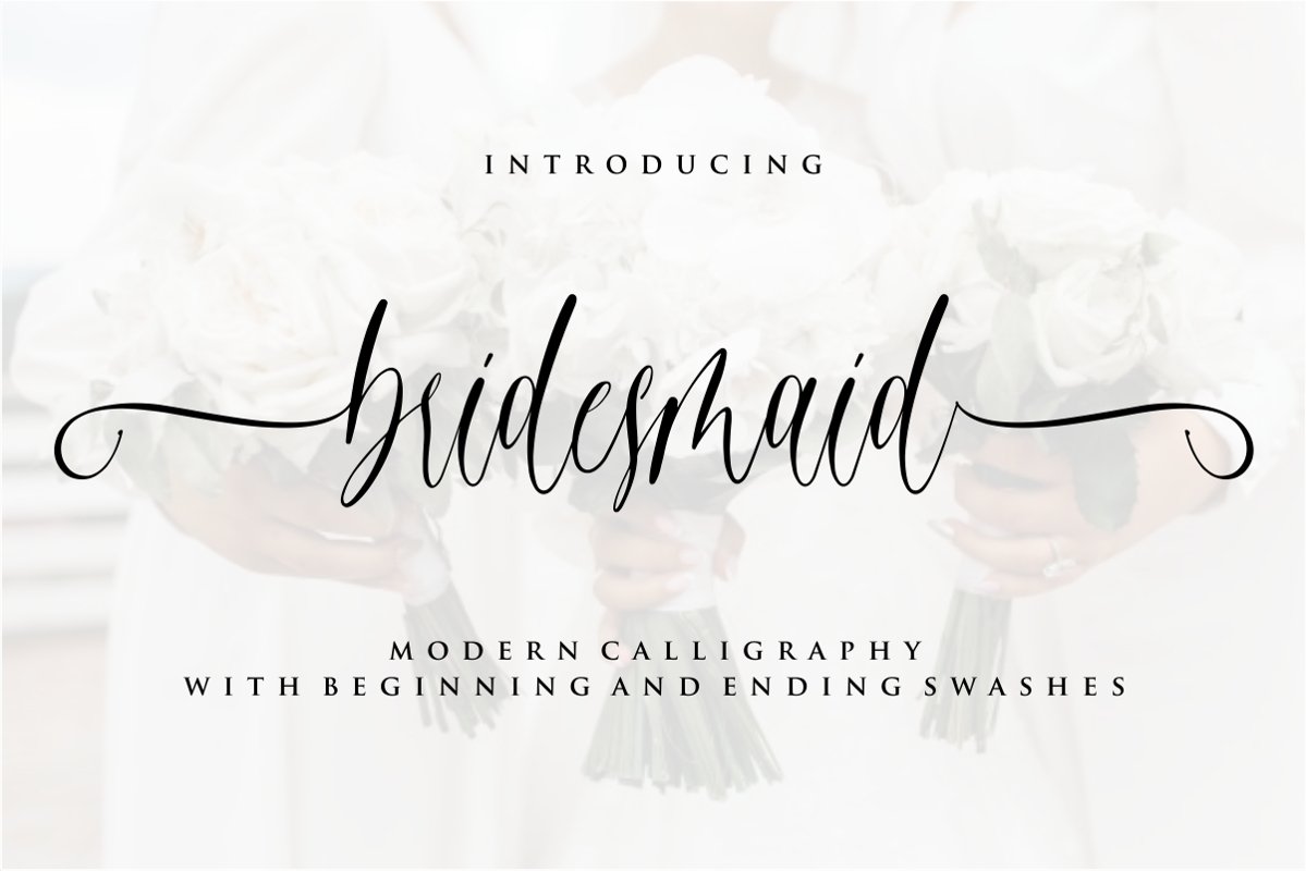 Bridesmaid Calligraphy Script Font