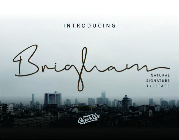 Brigham Signature Font