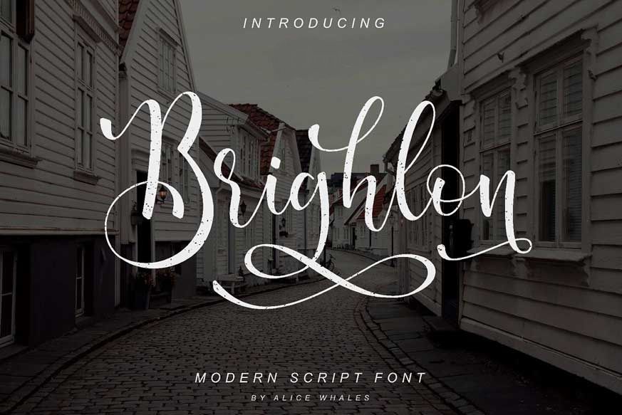 Brighlon Modern Script Font