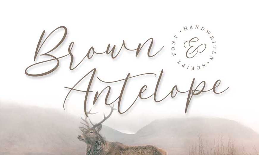 Brown Antelope Script Font