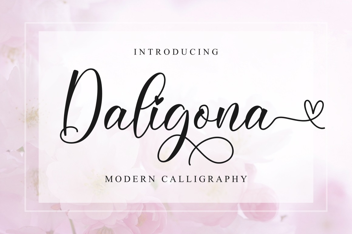 Daligona Modern Calligraphy Script Font