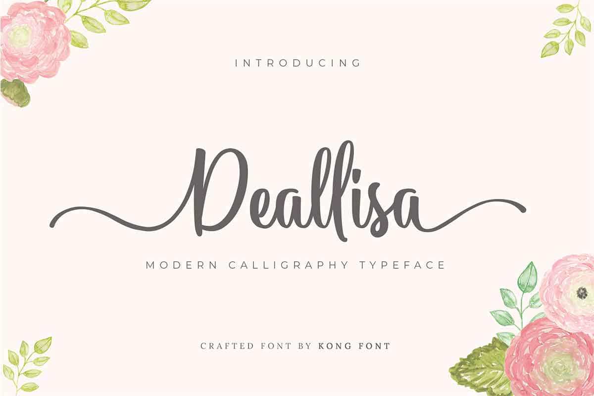 Deallisa Modern Callligraphy Font