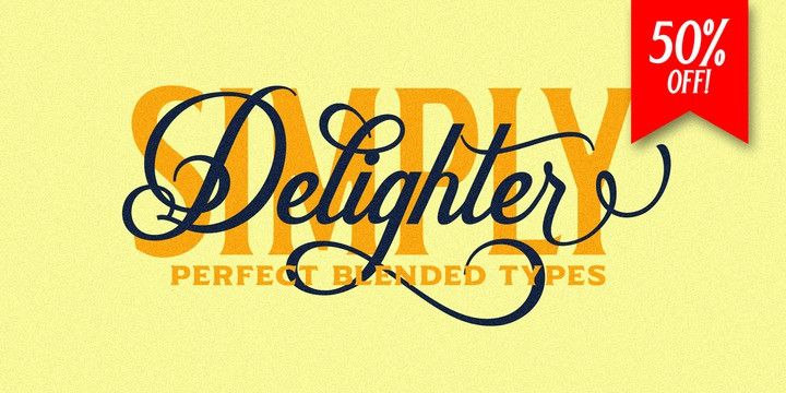 Delighter Calligraphy Font