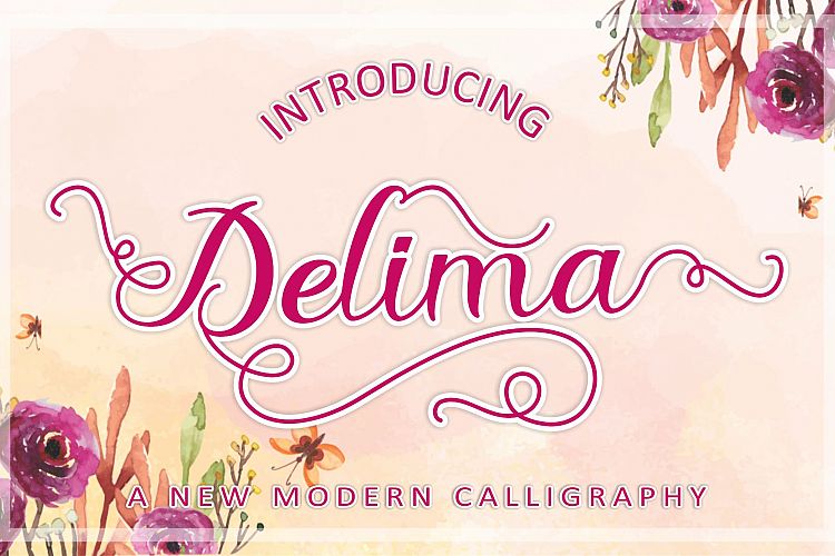 Delima Calligraphy Font