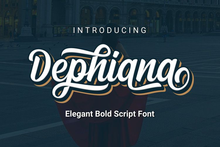 Dephiana Bold Script Font