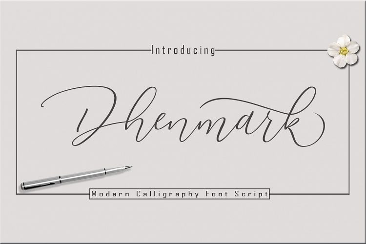 Dhenmark Calligraphy Font