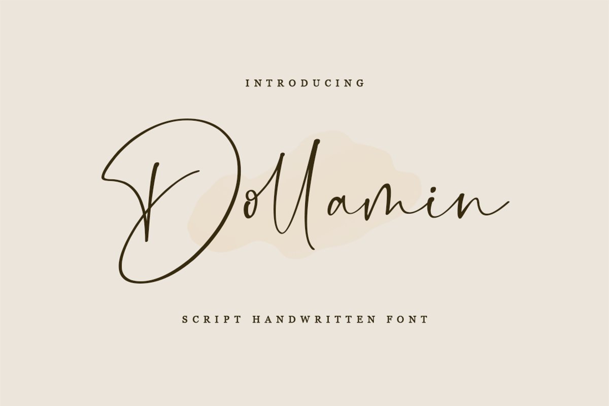 Dollamin Handwritten Script Font