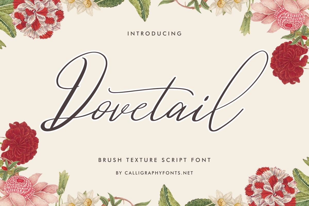 Dovetail Calligraphy Script Font