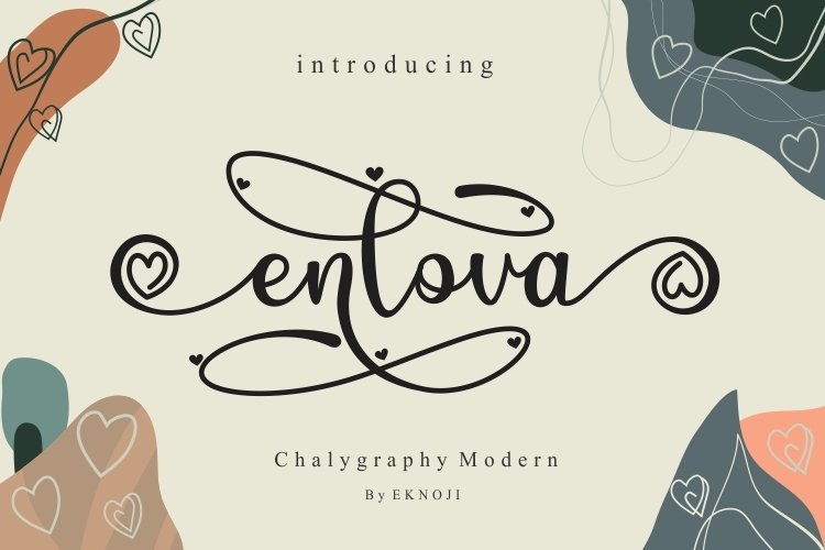 Enlova Modern Calligraphy Script Font