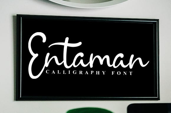 Entaman Script Font