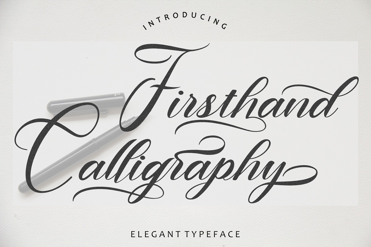 Firsthand Calligraphy Font