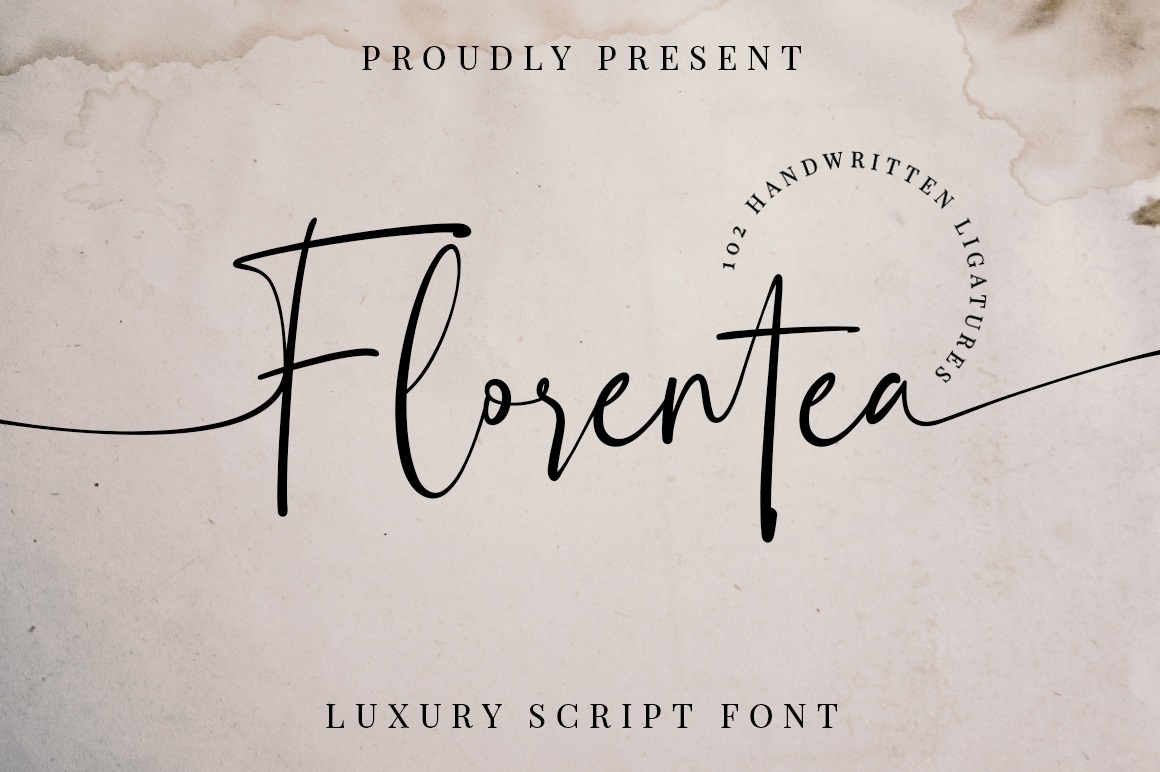 Florentea Luxury Calligraphy Script Font