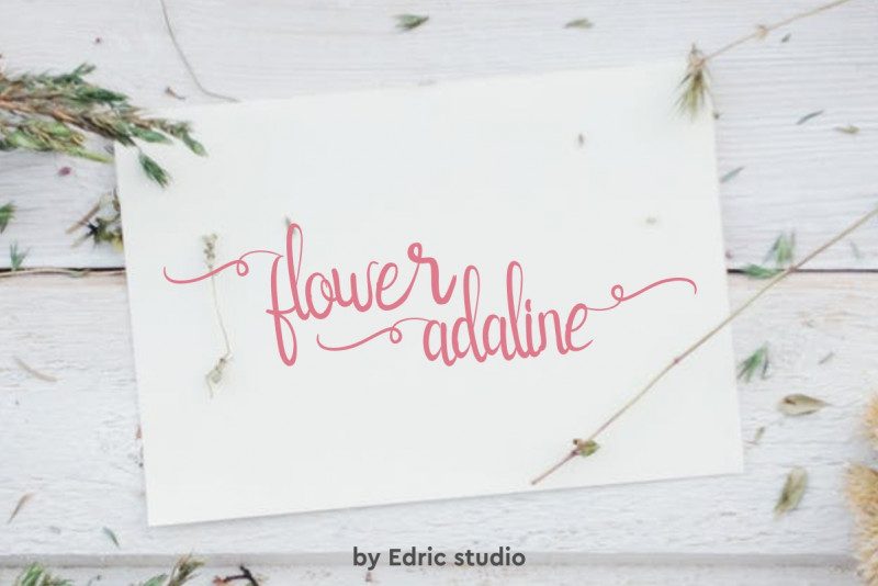 Flower Adaline Script Font