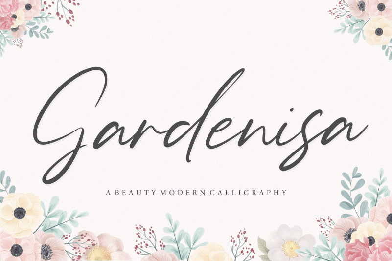 Gardenisa Beauty Calligraphy Font