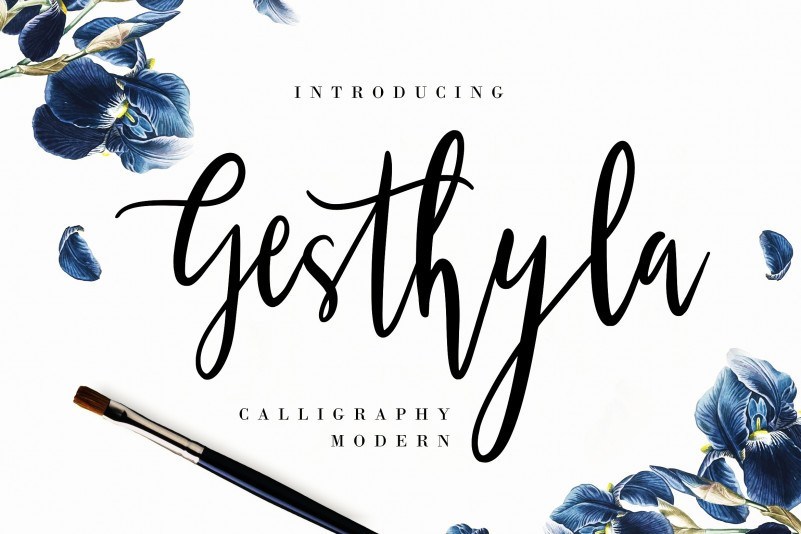 Gesthyla Calligraphy Script Font