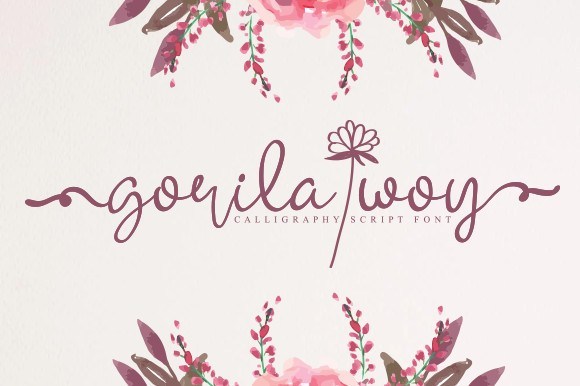 Gorila Woy Calligraphy Font