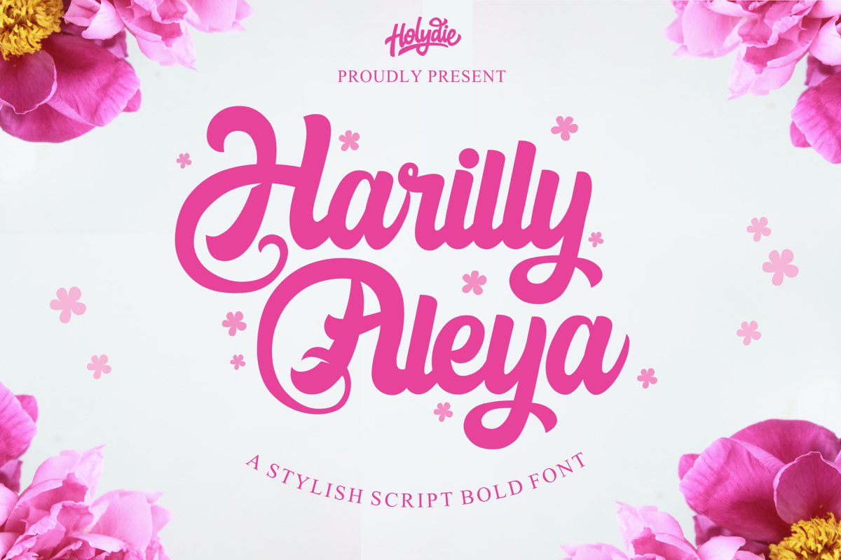 Harilly Aleya Bold Script Font