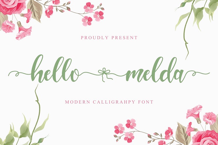 Hello Melda Modern Calligraphy Font