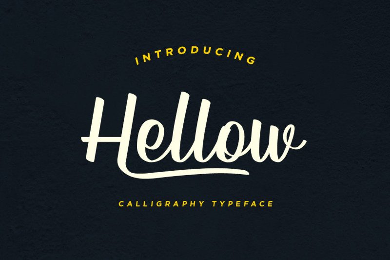 Hellow – Calligraphy Typeface