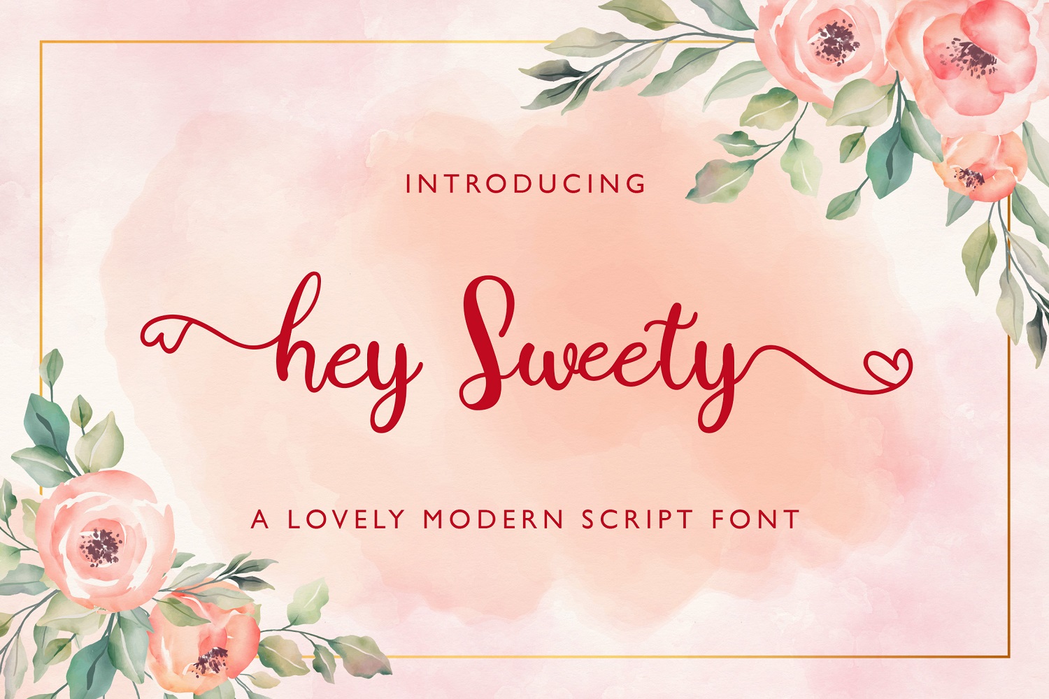 Hey Sweety Modern Calligraphy Script Font