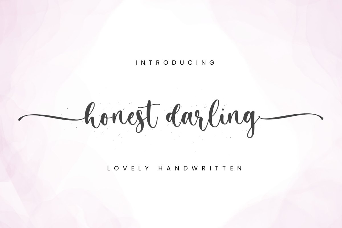 Honest Darling Calligraphy Script Font