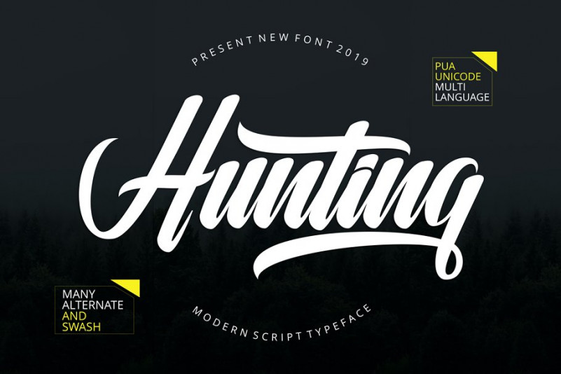Hunting Script Font