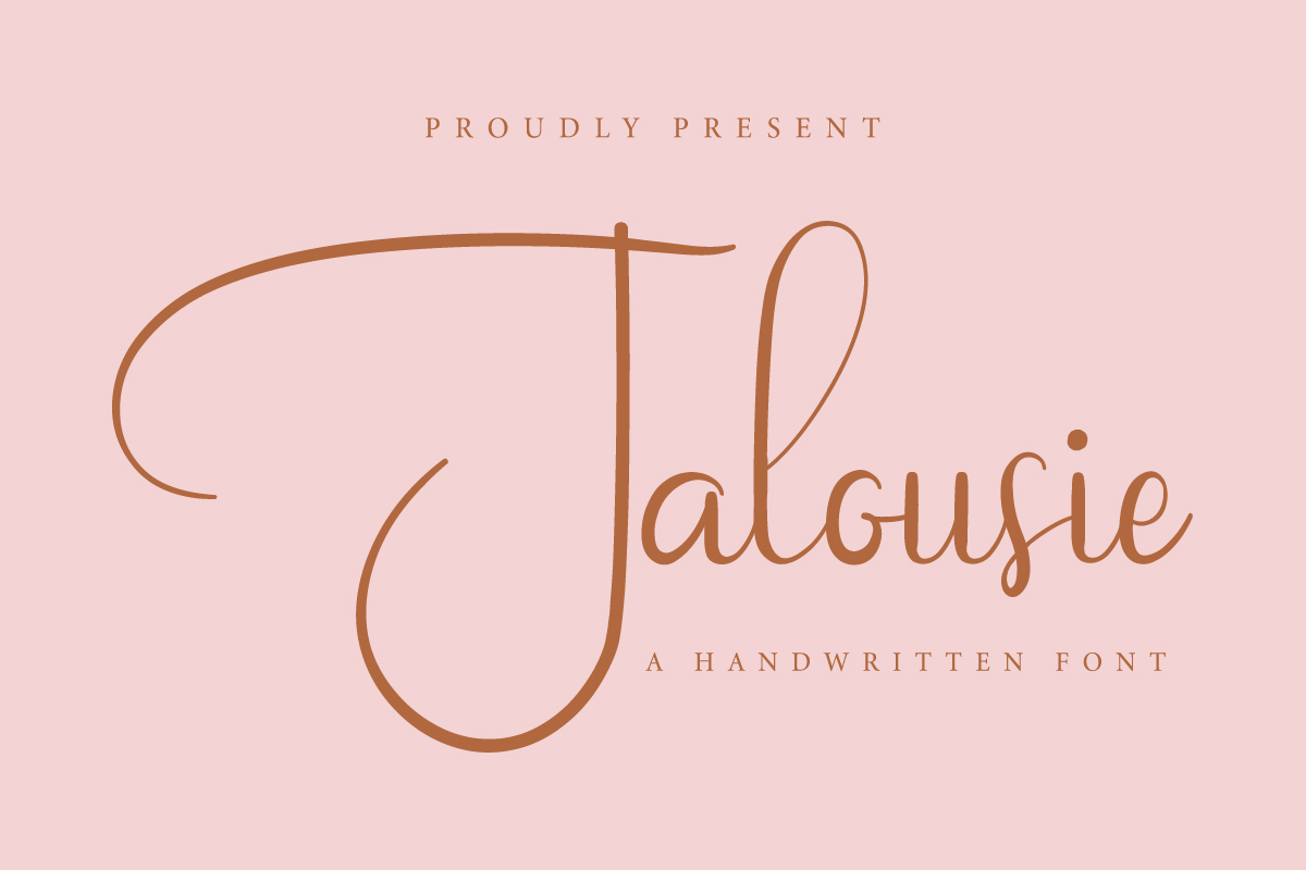 Jalousie Calligraphy Script Font