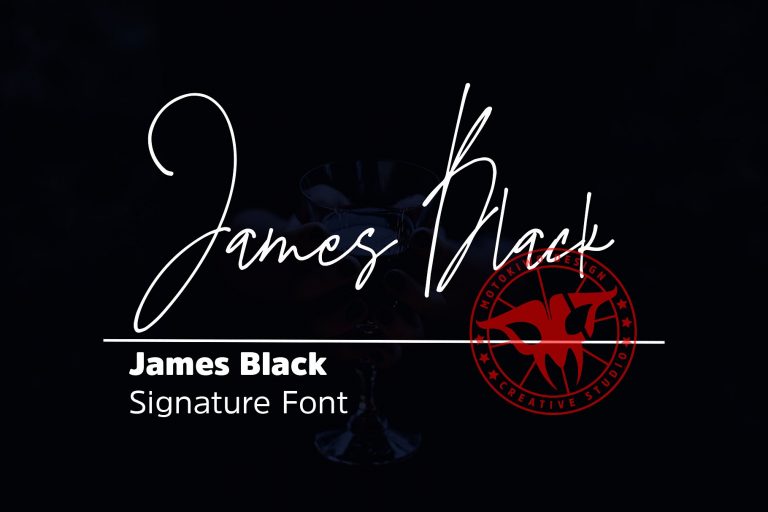 James Black Signature Font