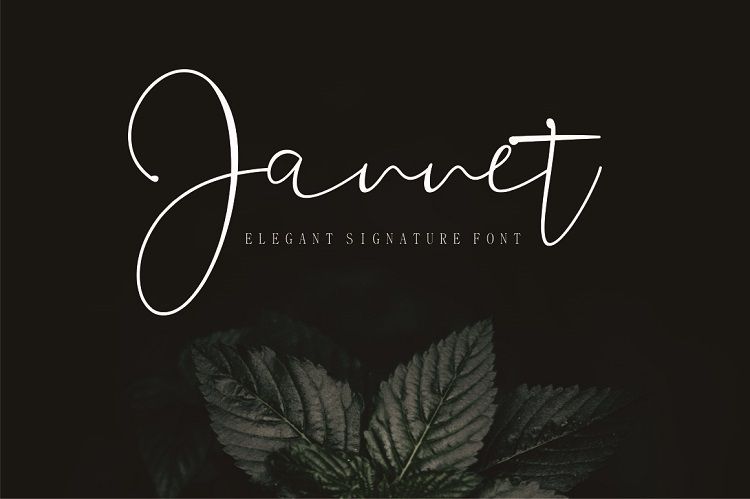 Jannet Signature Font