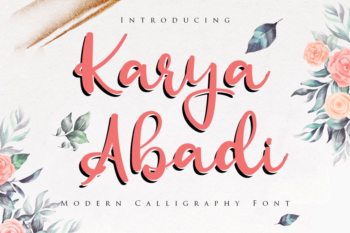 Karya Abadi Bold Calligraphy Font