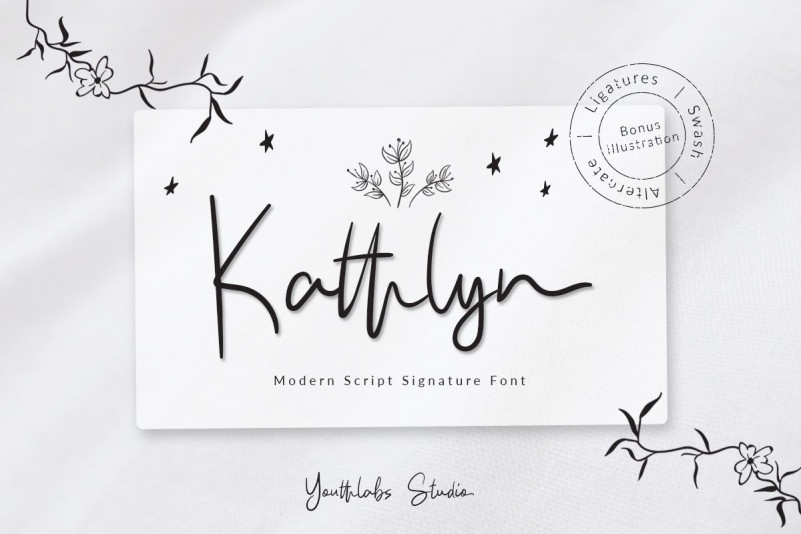 Kathlyn Signature Font