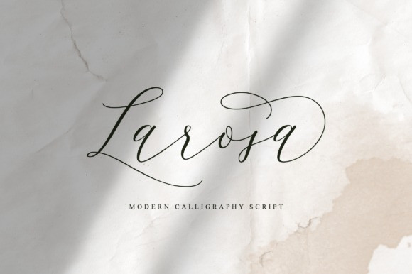 Larosa Modern Calligraphy Font
