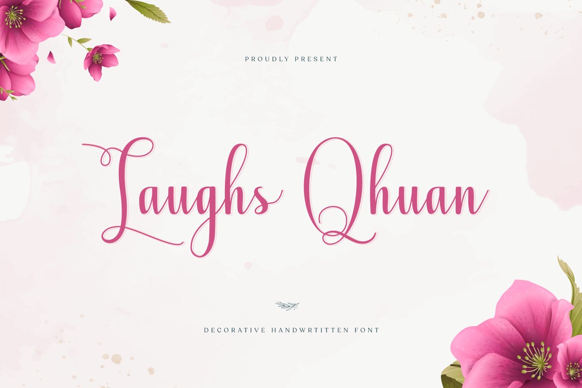 Laughs Qhuan Calligraphy Script Font