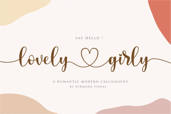 Lovely Girly Calligraphy Font