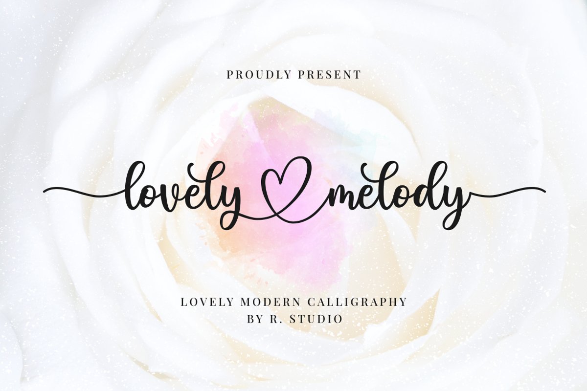Lovely Melody Calligraphy Script Font