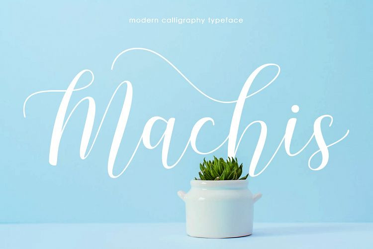 Machis Calligraphy Font