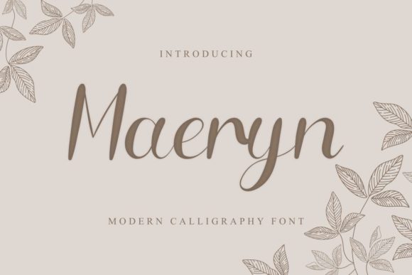 Maeryn Calligraphy Font