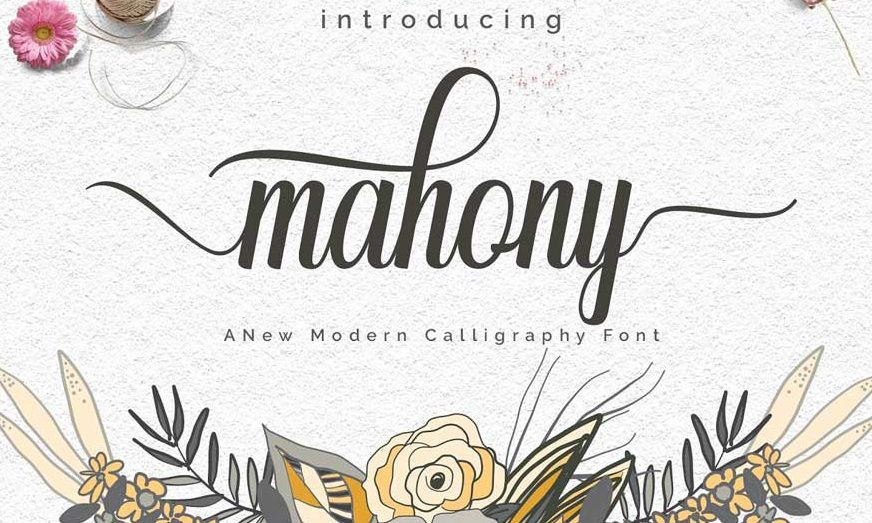 Mahony Script Font