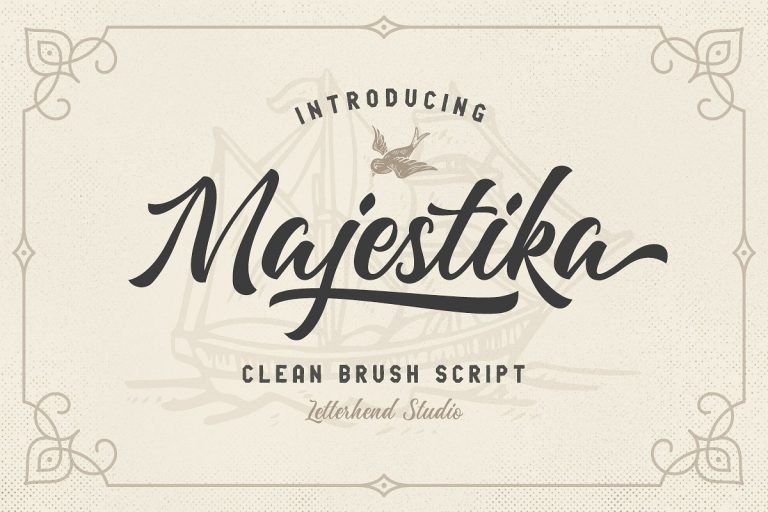 Majestika Brush Script Font
