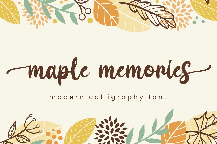 Maple Memories Handwritten Script Font