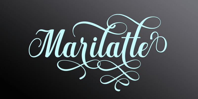 Marilatte Calligraphy Font