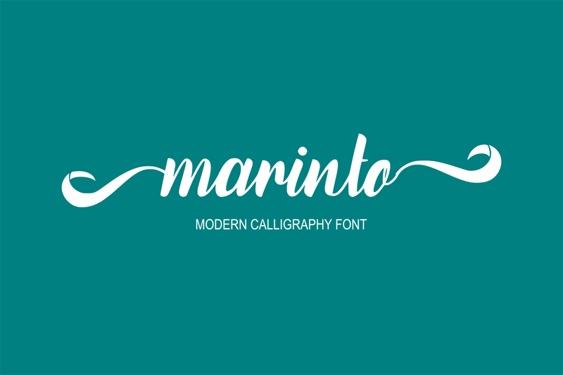 Marinto Modern Calligraphy Script Font