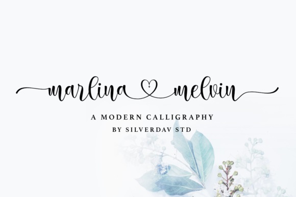Marlina Melvin Calligraphy Font