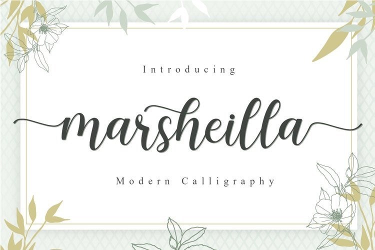 Marsheilla Modern Calligraphy Font