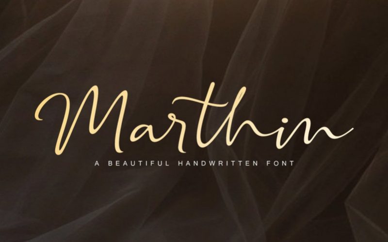 Marthin Calligraphy Font