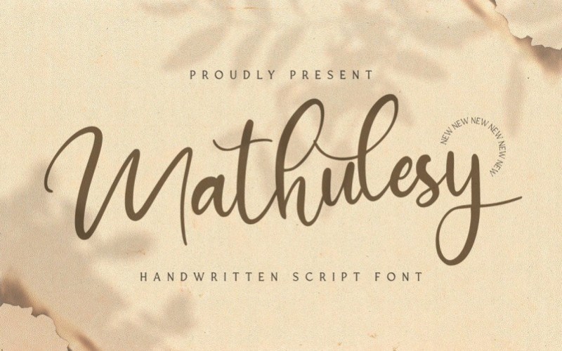 Mathulesy Handwritten Script Font