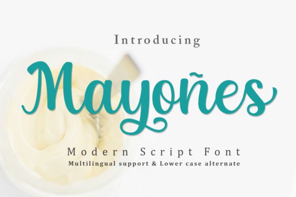 Mayones Modern Script Font