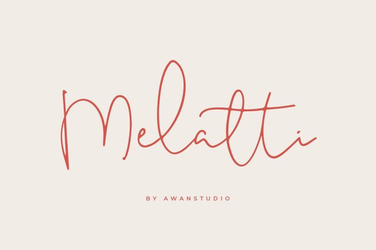 Melatti Handwritten Font