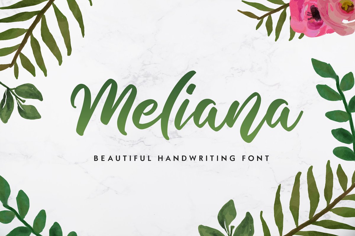 Meliana Handwritten Script Font